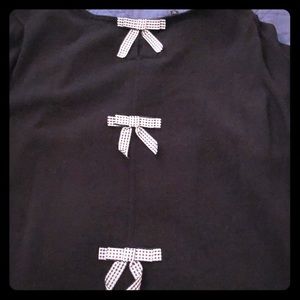 Talbots Black Sweater w/ Cute Details on the Back